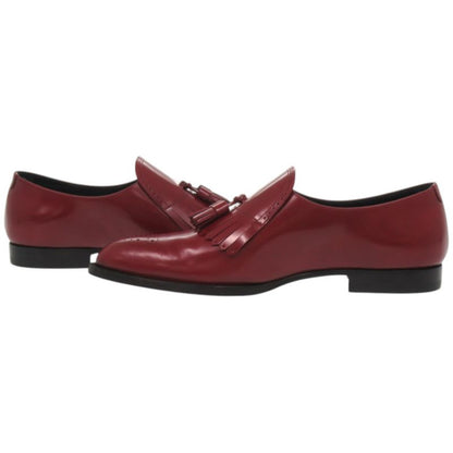 Celine Lofa Tassel Leather Red Shoes
