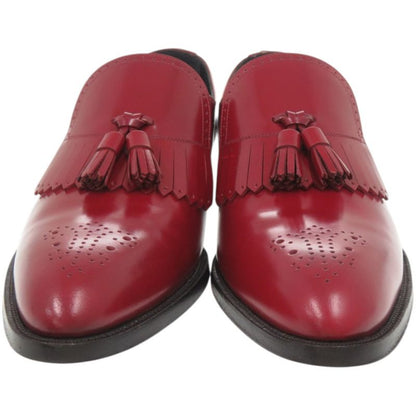Celine Lofa Tassel Leather Red Shoes