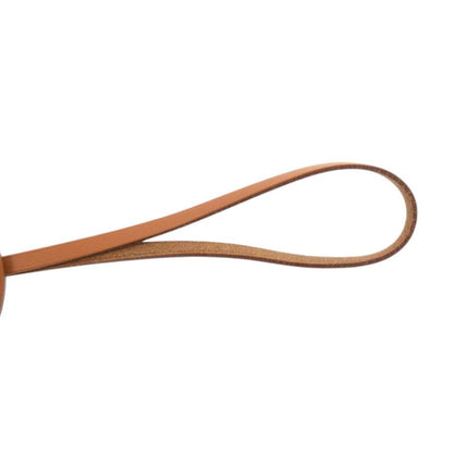 Hermes Paddock Flot Bag Charm Strap Leather Blue Atoll Brown Orange
