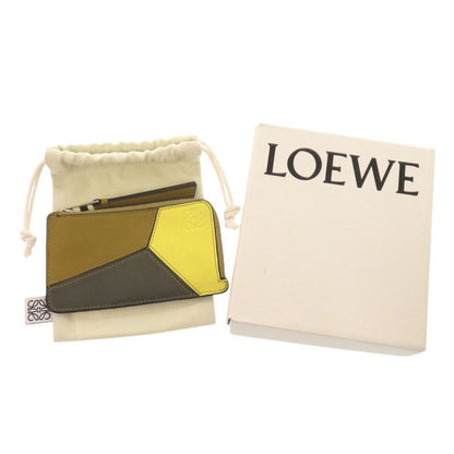 Loewe Puzzle Coin Card Holder Leather Multicolor Case