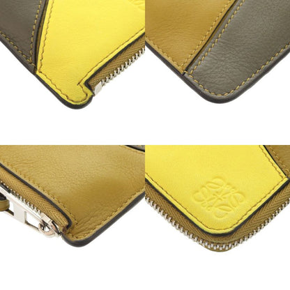 Loewe Puzzle Coin Card Holder Leather Multicolor Case