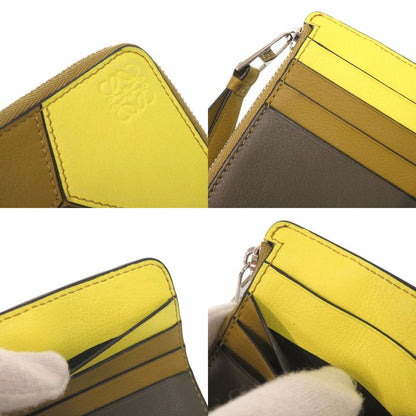Loewe Puzzle Coin Card Holder Leather Multicolor Case