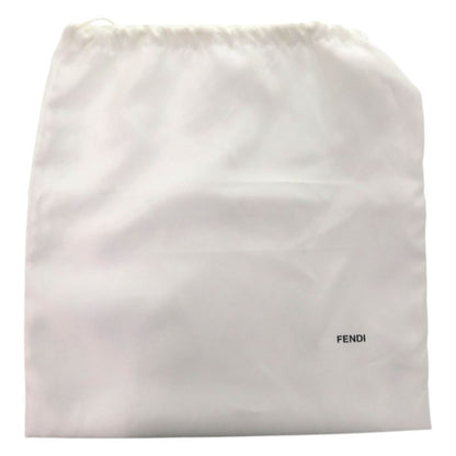 Fendi Baguette Mania Logo Silk White Scarf