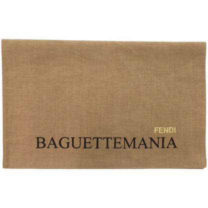 Fendi Baguette Mania Logo Silk White Scarf