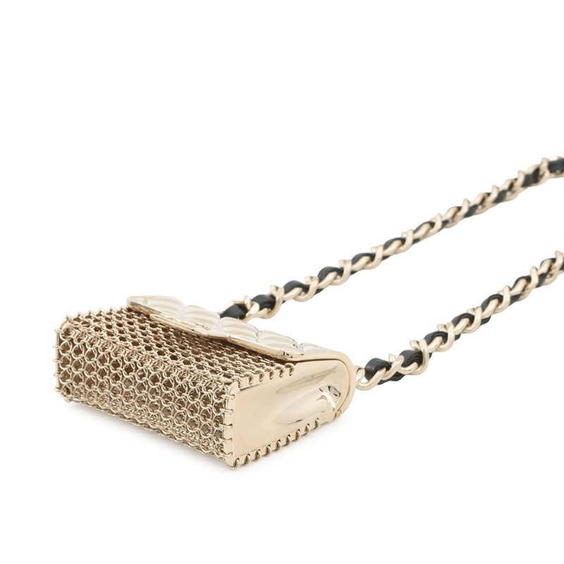 Chanel Necklace Quilted Bag