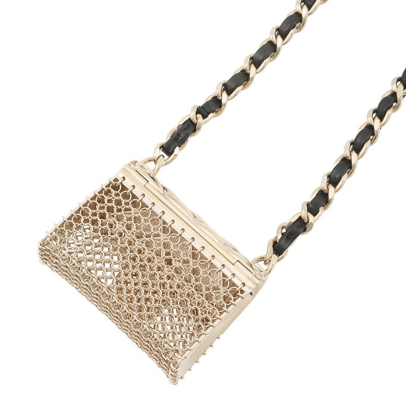 Chanel Necklace Quilted Bag