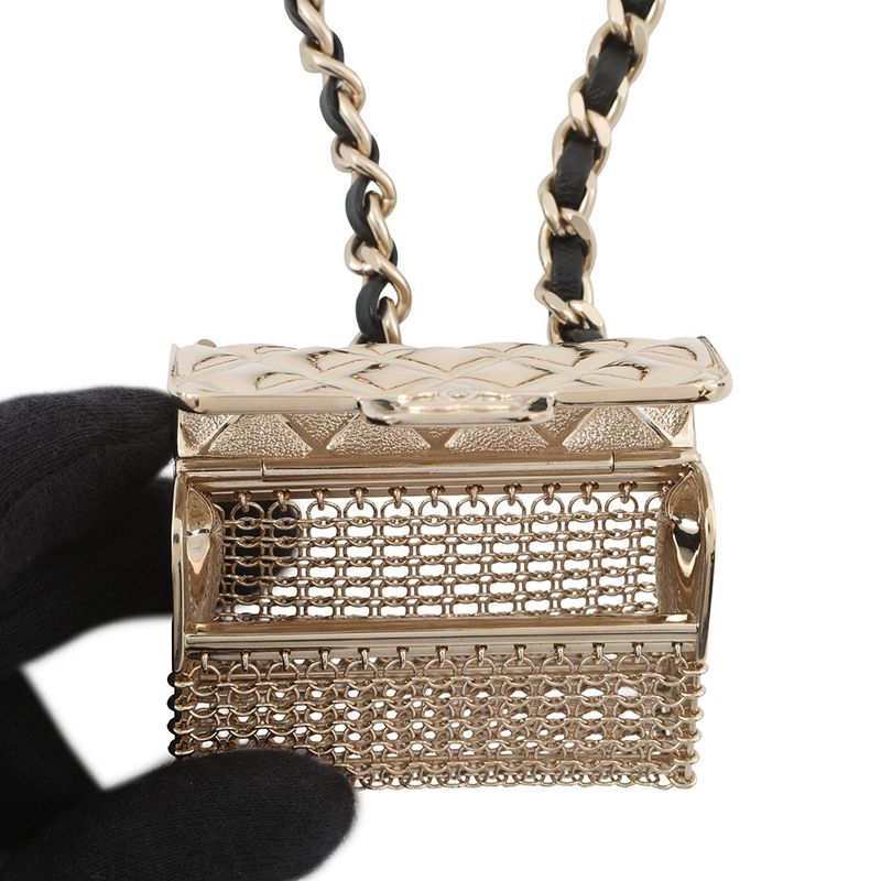 Chanel Necklace Quilted Bag