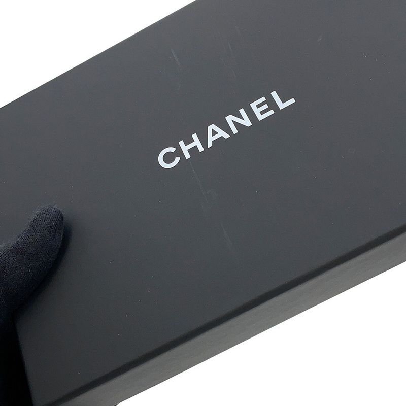 Chanel Bifold Wallet Quilted CC Logo Small Caviar Leather Black