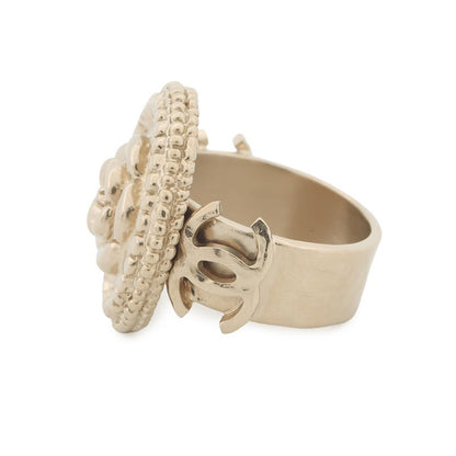 Chanel Ring CC Logo Camellia