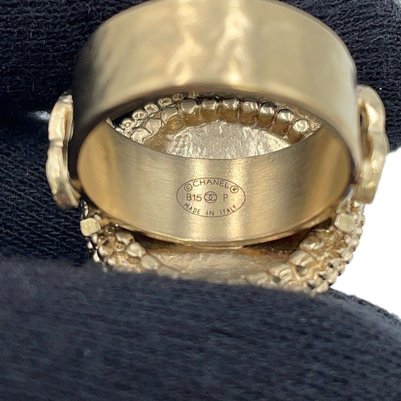 Chanel Ring CC Logo Camellia