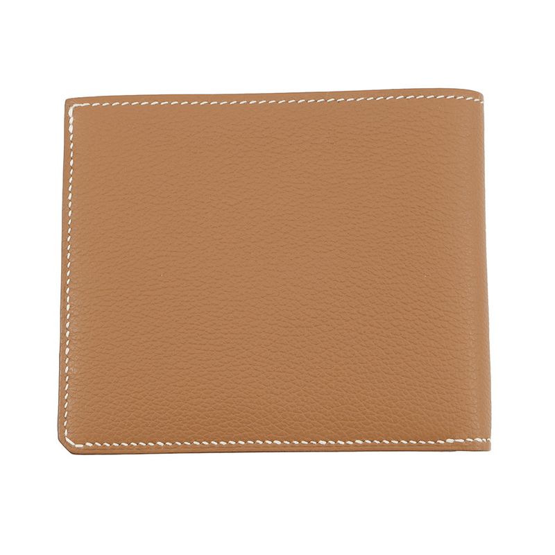 Hermes Bifold Wallet Series Compact Gold Silver