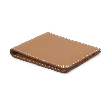 Hermes Card Case Series Oriental Gold Evercolor Business Holder