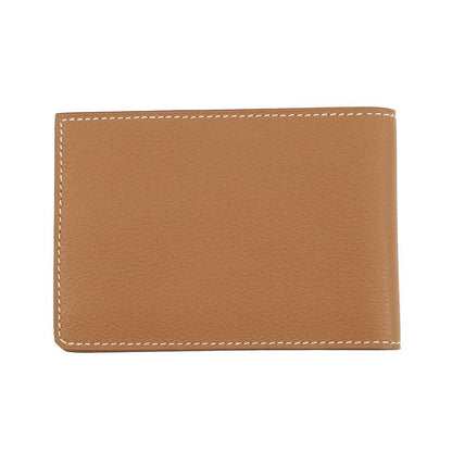 Hermes Card Case Series Oriental Gold Evercolor Business Holder