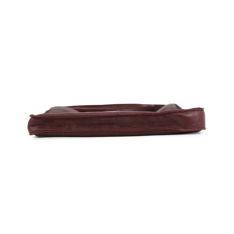 Hermes Shoulder Bag Tu de Bordeaux Silver Leather