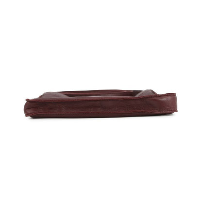 Hermes Shoulder Bag Tu de Bordeaux Silver Leather