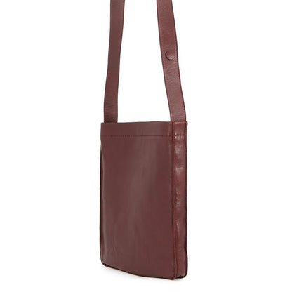 Hermes Shoulder Bag Tu de Bordeaux Silver Leather