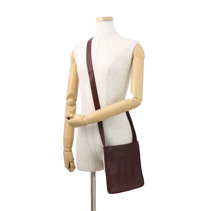 Hermes Shoulder Bag Tu de Bordeaux Silver Leather