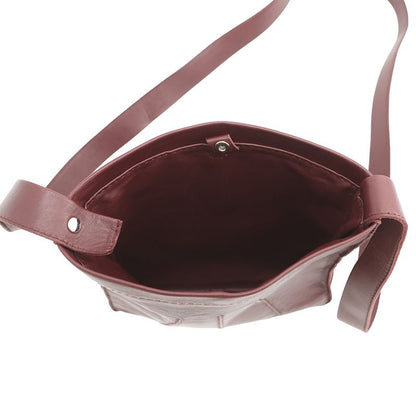 Hermes Shoulder Bag Tu de Bordeaux Silver Leather