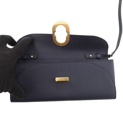 Hermes Wallet Chaine D'ancre to Go Blue Indigo Gold Epsom