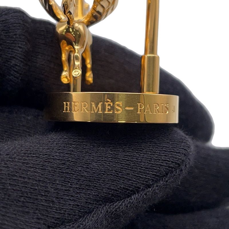 Hermes Cadena Annedans Pegasus Limited Charm Key Holder Keychain