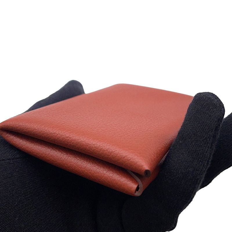 Hermes Card Case Calvi Brick Ever Color Business Holder