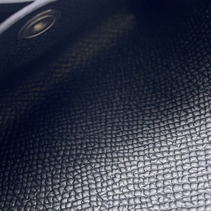 Hermes Coin Case Calvi Duo Black Silver Epsom Wallet