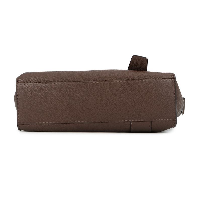 Hermes Shoulder Bag Sac Alfred Taupe Silver Taurillon Clemence