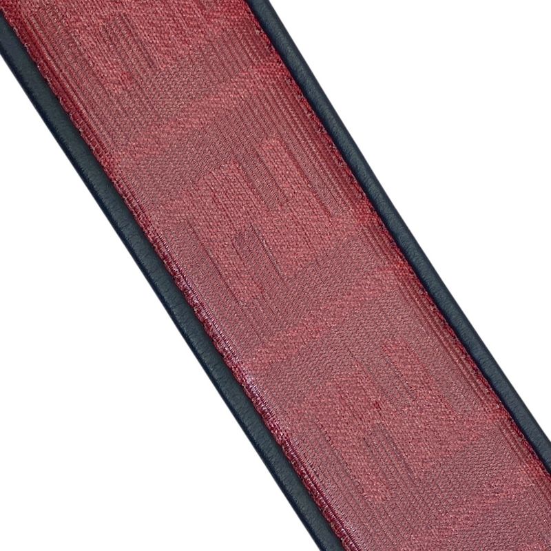 Fendi FF Logo Leather Belt Silver Red Sophistication Luxury Presence Practical