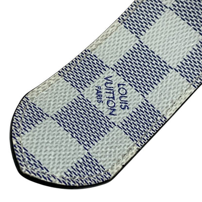 Louis Vuitton Damier Cobalt Azur Belt Silver Black Luxury Sophistication