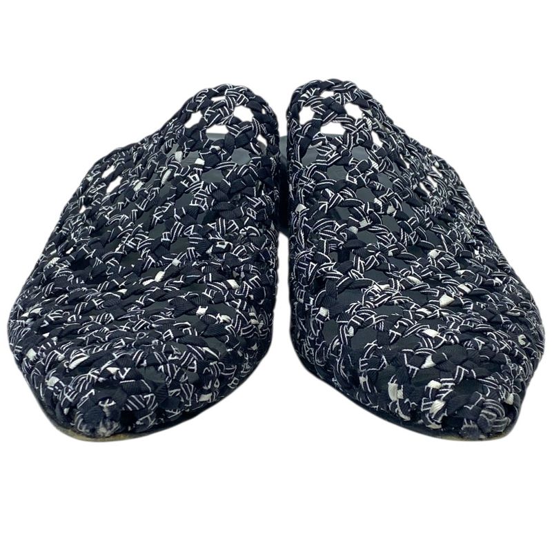 Hermes Mesh Sandals Mule Shoes Black Leather Sophistication Luxury Lightweight