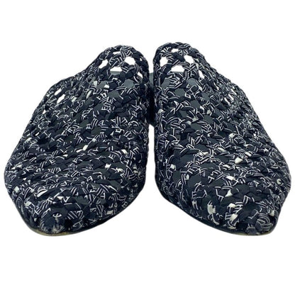 Hermes Mesh Sandals Mule Shoes Black Leather Sophistication Luxury Lightweight