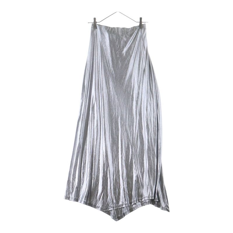 Loewe High Waist Wrap Skirt Silver