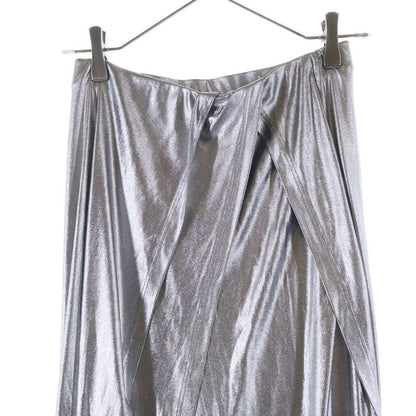 Loewe High Waist Wrap Skirt Silver
