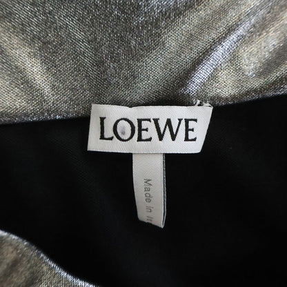 Loewe High Waist Wrap Skirt Silver