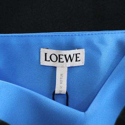 Loewe Technical Satin Strap Long Dress Blue