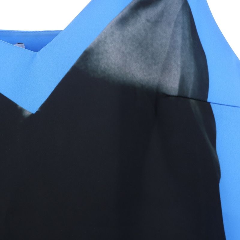 Loewe Technical Satin Strap Long Dress Blue
