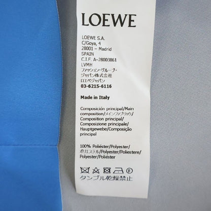 Loewe Technical Satin Strap Long Dress Blue