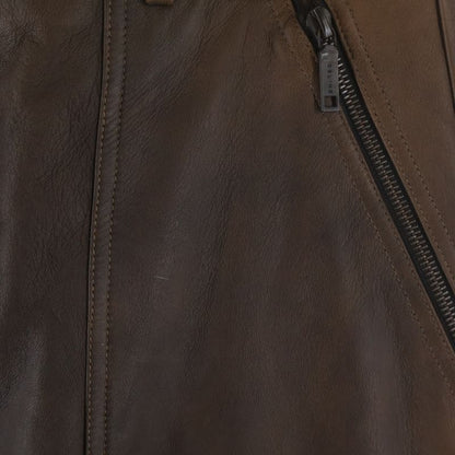 Celine Zip Skirt Brown