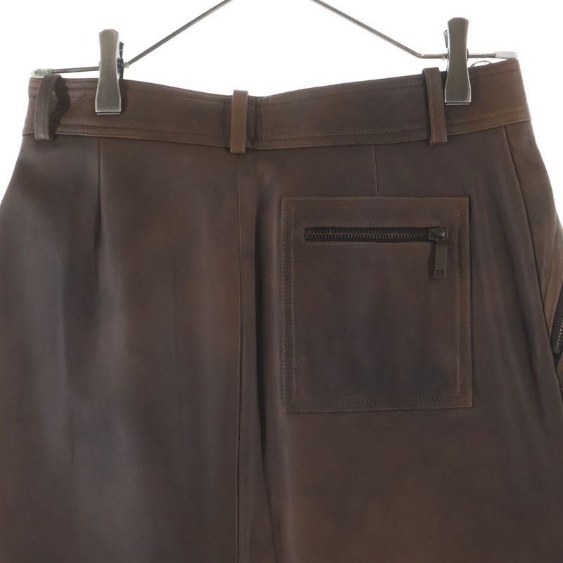 Celine Zip Skirt Brown