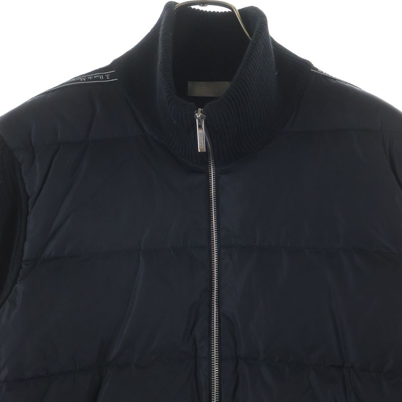 Dior Atelier Fay Cles Eared High Neck Knit Jacket Black