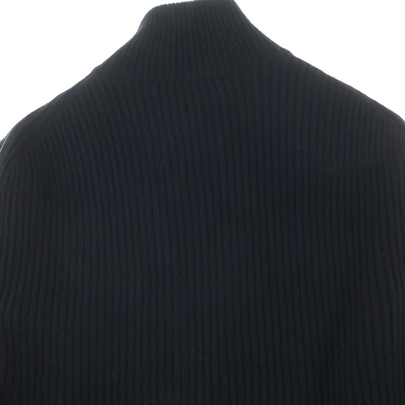 Dior Atelier Fay Cles Eared High Neck Knit Jacket Black