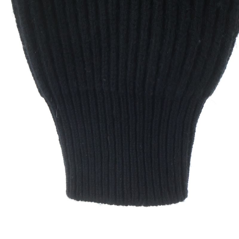 Dior Atelier Fay Cles Eared High Neck Knit Jacket Black