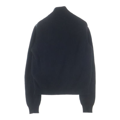 Dior Atelier Fay Cles Eared High Neck Knit Jacket Black