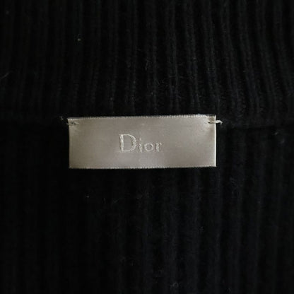 Dior Atelier Fay Cles Eared High Neck Knit Jacket Black