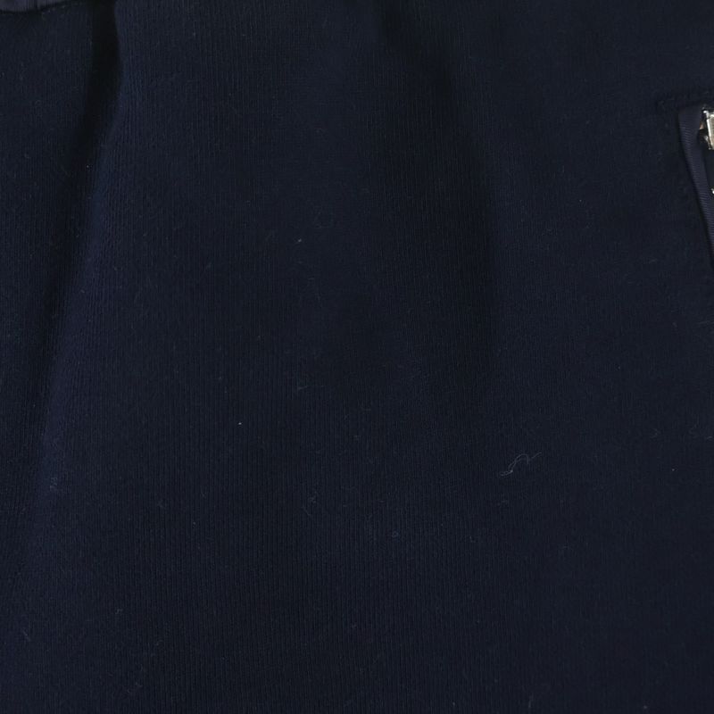 Miu Logo Embroidery Cotton Fleece Mini Skirt Patch Navy