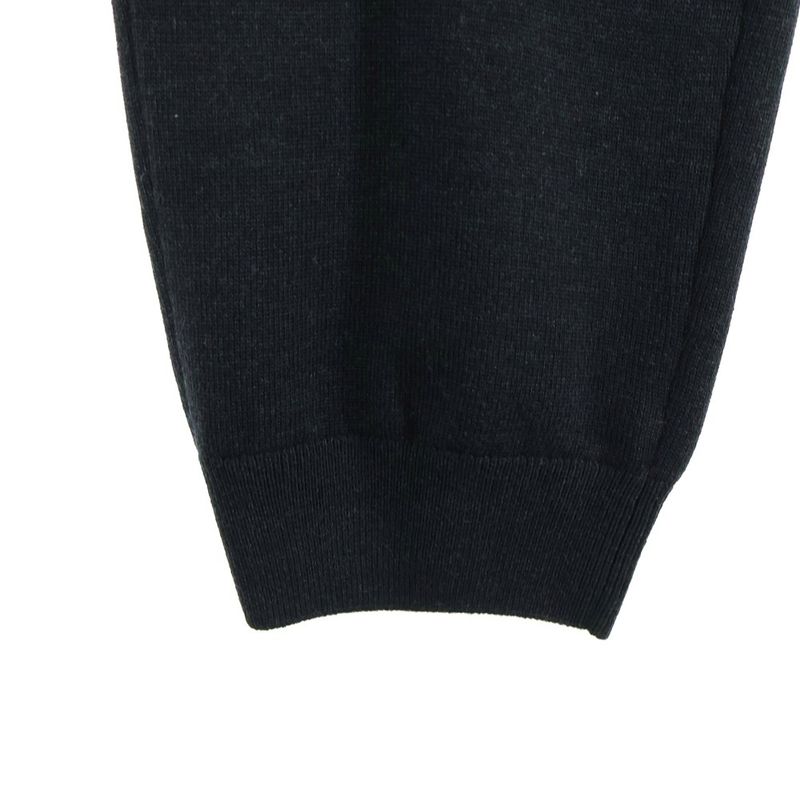Louis Vuitton Wool Knit Logo Embroidery Track Jogger Pants Black Zll