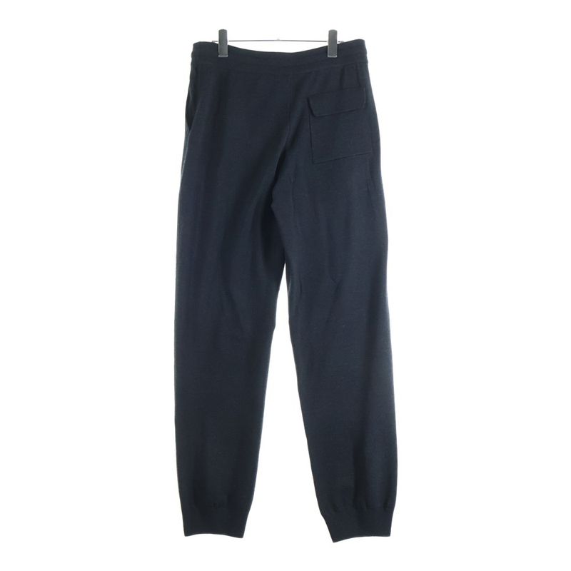 Louis Vuitton Wool Knit Logo Embroidery Track Jogger Pants Black Zll