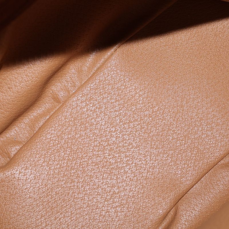 Celine Macadam Handbag Brown Leather Gold