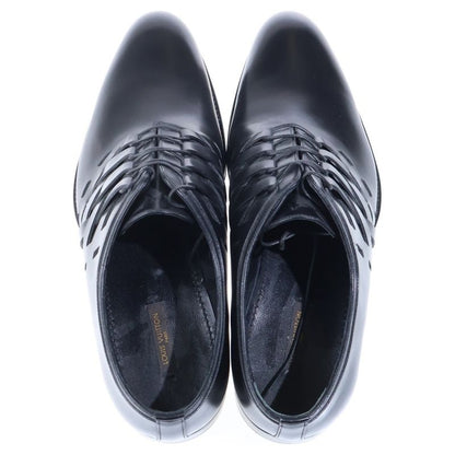 Louis Vuitton Side Woven Lace Up Dress Shoes Black MT
