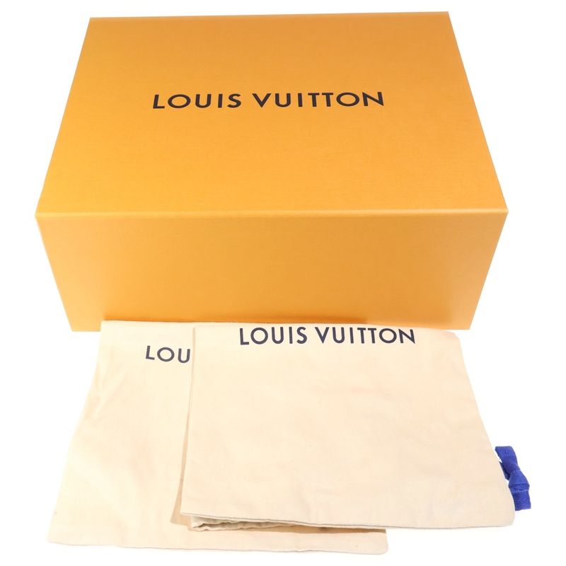 Louis Vuitton Side Woven Lace Up Dress Shoes Black MT